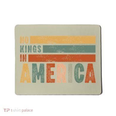 No Kings In America Flag Protest Save Democracy Mousepad