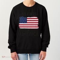 No Kings In America Flag Protest Save Democracy Women's Sweatshirt thumb 0