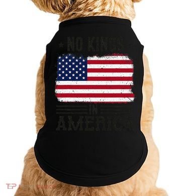 No Kings In America Flag Protest Save Democracy Doggie Tank