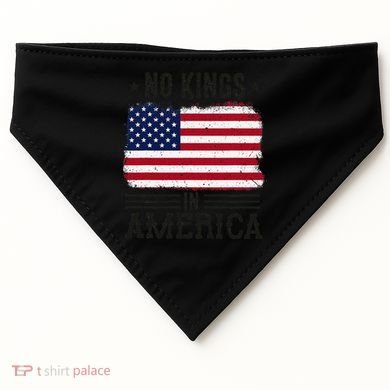No Kings In America Flag Protest Save Democracy USA-Made Doggie Bandana