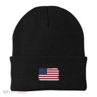 No Kings In America Flag Protest Save Democracy Beanie thumb 0