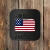 No Kings In America Flag Protest Save Democracy Coaster thumb 0
