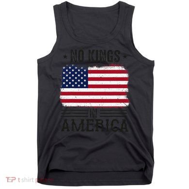 No Kings In America Flag Protest Save Democracy Tank Top