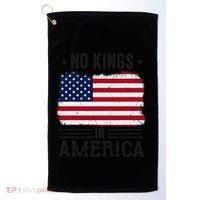 No Kings In America Flag Protest Save Democracy Golf Towel thumb 0