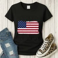 No Kings In America Flag Protest Save Democracy Women's T-Shirt thumb 3