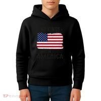 No Kings In America Flag Protest Save Democracy Kids Hoodie thumb 4