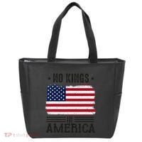 No Kings In America Flag Protest Save Democracy Tote Bag thumb 0