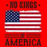 No Kings In America Flag Protest Save Democracy Santa Hat thumb 1