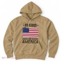 No Kings In America Flag Protest Save Democracy Hoodie thumb 0