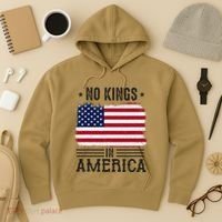 No Kings In America Flag Protest Save Democracy Hoodie thumb 3