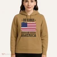 No Kings In America Flag Protest Save Democracy Hoodie thumb 5