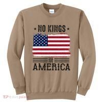 No Kings In America Flag Protest Save Democracy Sweatshirt thumb 0