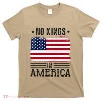 No Kings In America Flag Protest Save Democracy T-Shirt thumb 0