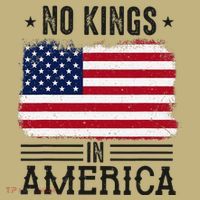 No Kings In America Flag Protest Save Democracy T-Shirt thumb 7