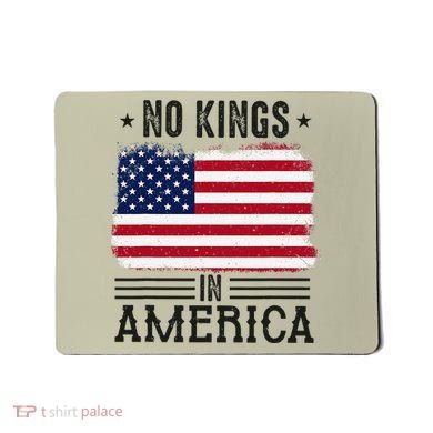 No Kings In America Flag Protest Save Democracy Mousepad
