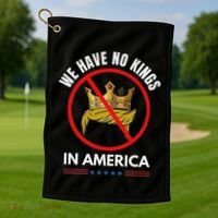 No Kings In America Golf Towel thumb 1