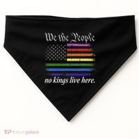 No Kings Live Here We The People Political USA-Made Doggie Bandana thumb 0