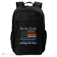 No Kings Live Here We The People Political Backpack thumb 0