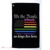 No Kings Live Here We The People Political Golf Towel thumb 0