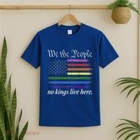 No Kings Live Here We The People Political T-Shirt thumb 2