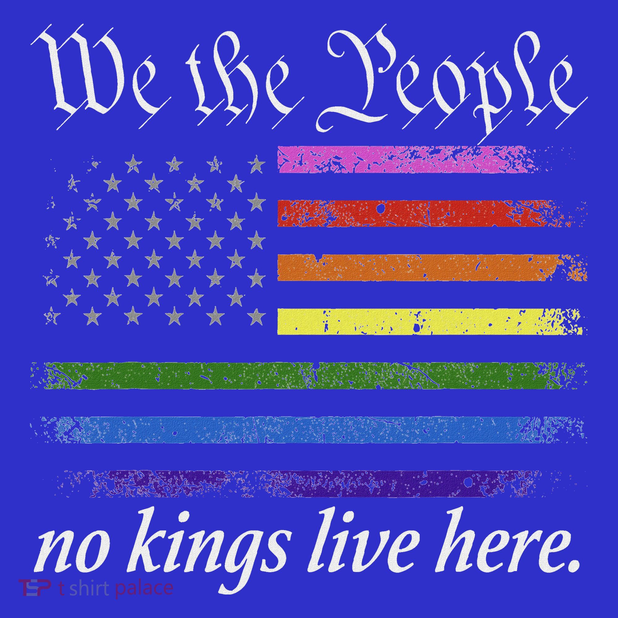 No Kings Live Here We The People Political T-Shirt
