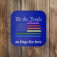 No Kings Live Here We The People Political Coaster thumb 0