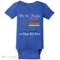 No Kings Live Here We The People Political Baby Bodysuit thumb 0