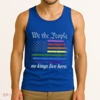No Kings Live Here We The People Political Tank Top thumb 3