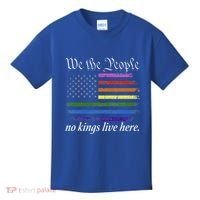 No Kings Live Here We The People Political Kids T-Shirt thumb 0