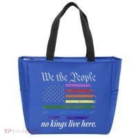 No Kings Live Here We The People Political Tote Bag thumb 0