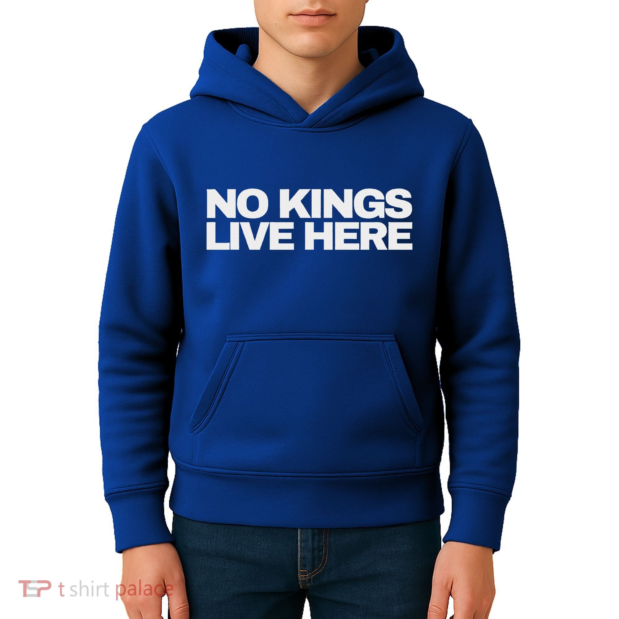 No Kings Live Here Kids Hoodie