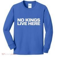No Kings Live Here Kids Long Sleeve Shirt thumb 0