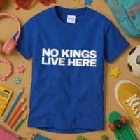No Kings Live Here Kids T-Shirt thumb 3