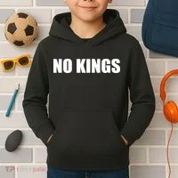 NO KINGS Kids Hoodie thumb 2