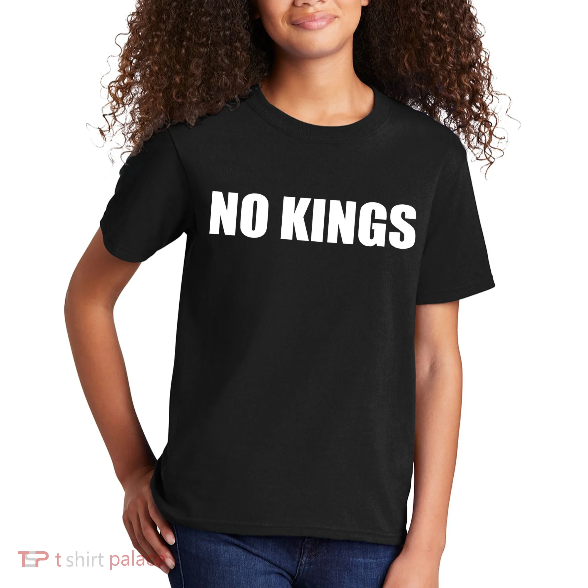 NO KINGS Kids T-Shirt