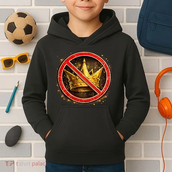 No Kings Kids Hoodie