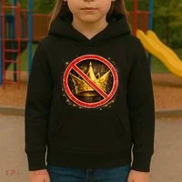 No Kings Kids Hoodie thumb 3