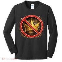 No Kings Kids Long Sleeve Shirt thumb 0