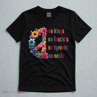 No Kings No Fascists No Tyrants No Nazis T-Shirt thumb 5