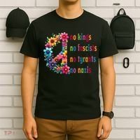 No Kings No Fascists No Tyrants No Nazis T-Shirt thumb 6