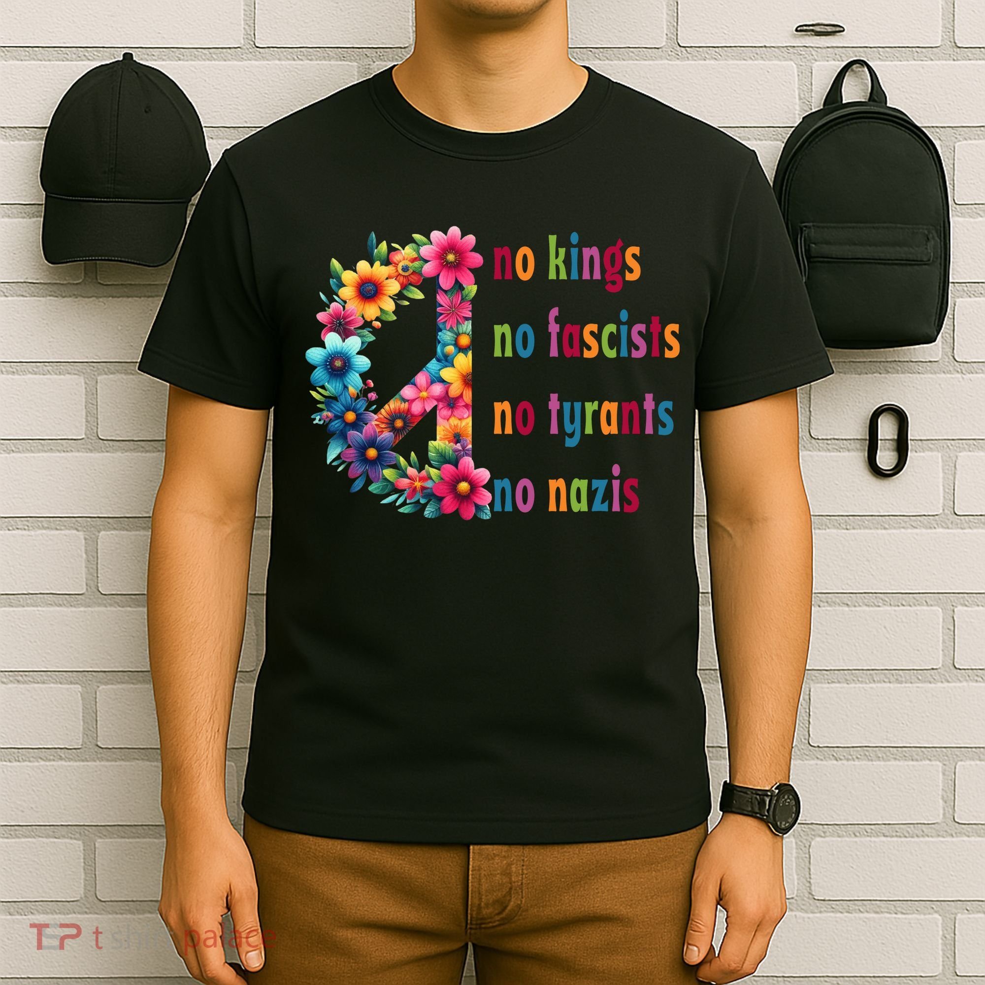 No Kings No Fascists No Tyrants No Nazis T-Shirt