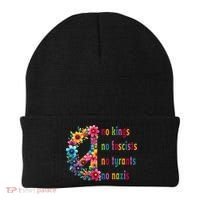 No Kings No Fascists No Tyrants No Nazis Beanie thumb 0