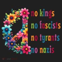 No Kings No Fascists No Tyrants No Nazis Beanie thumb 2