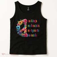 No Kings No Fascists No Tyrants No Nazis Tank Top thumb 2