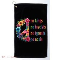 No Kings No Fascists No Tyrants No Nazis Golf Towel thumb 0