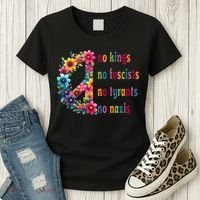 No Kings No Fascists No Tyrants No Nazis Women's T-Shirt thumb 3