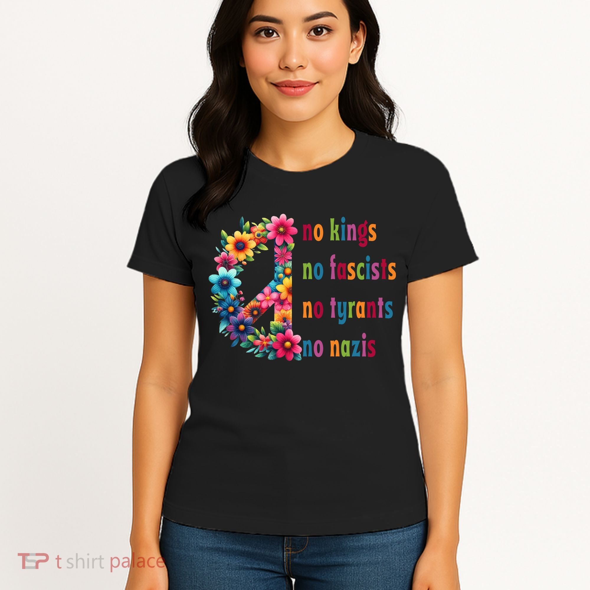No Kings No Fascists No Tyrants No Nazis Women's T-Shirt