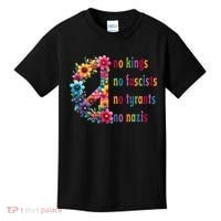 No Kings No Fascists No Tyrants No Nazis Kids T-Shirt thumb 0