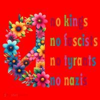 No Kings No Fascists No Tyrants No Nazis Santa Hat thumb 1