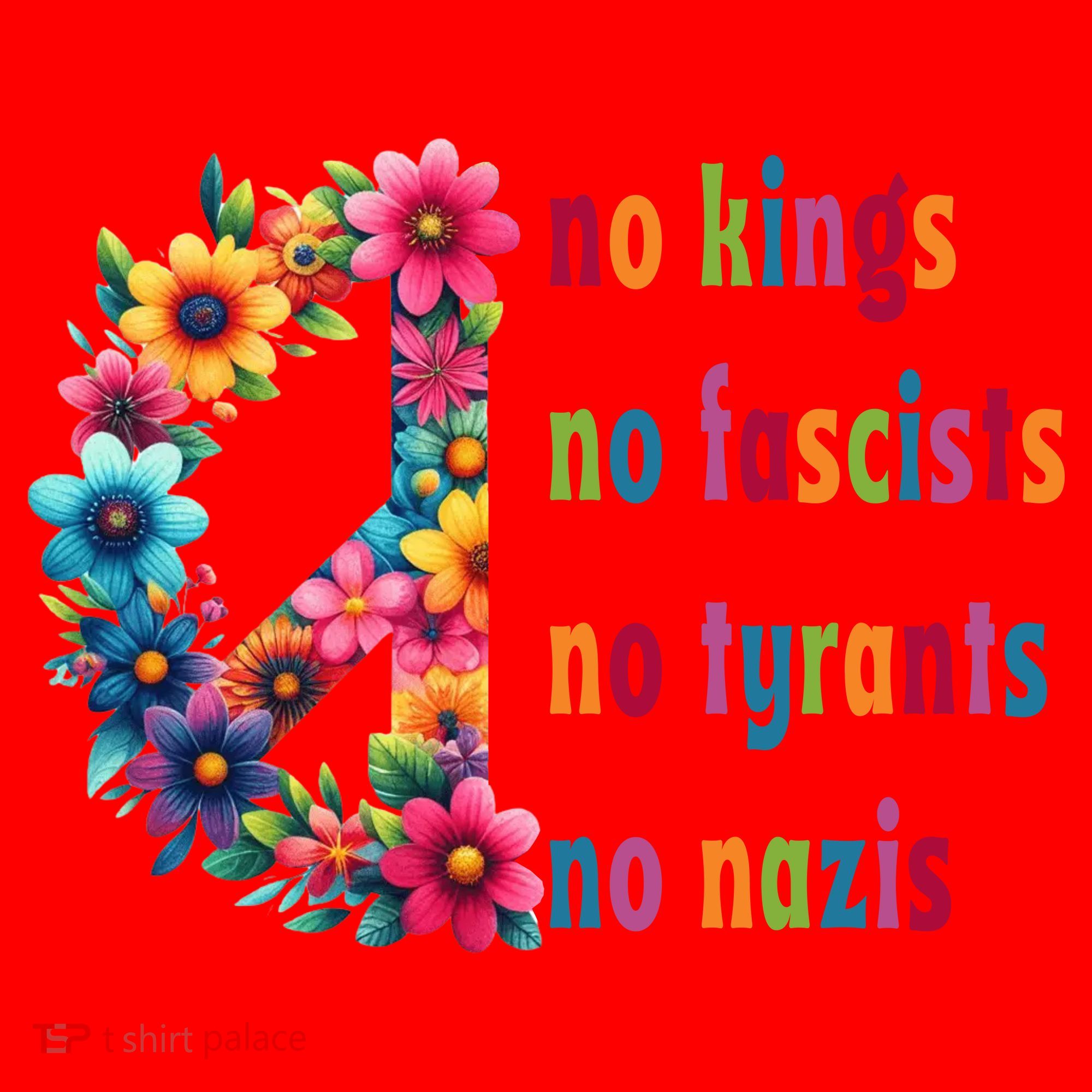 No Kings No Fascists No Tyrants No Nazis Santa Hat